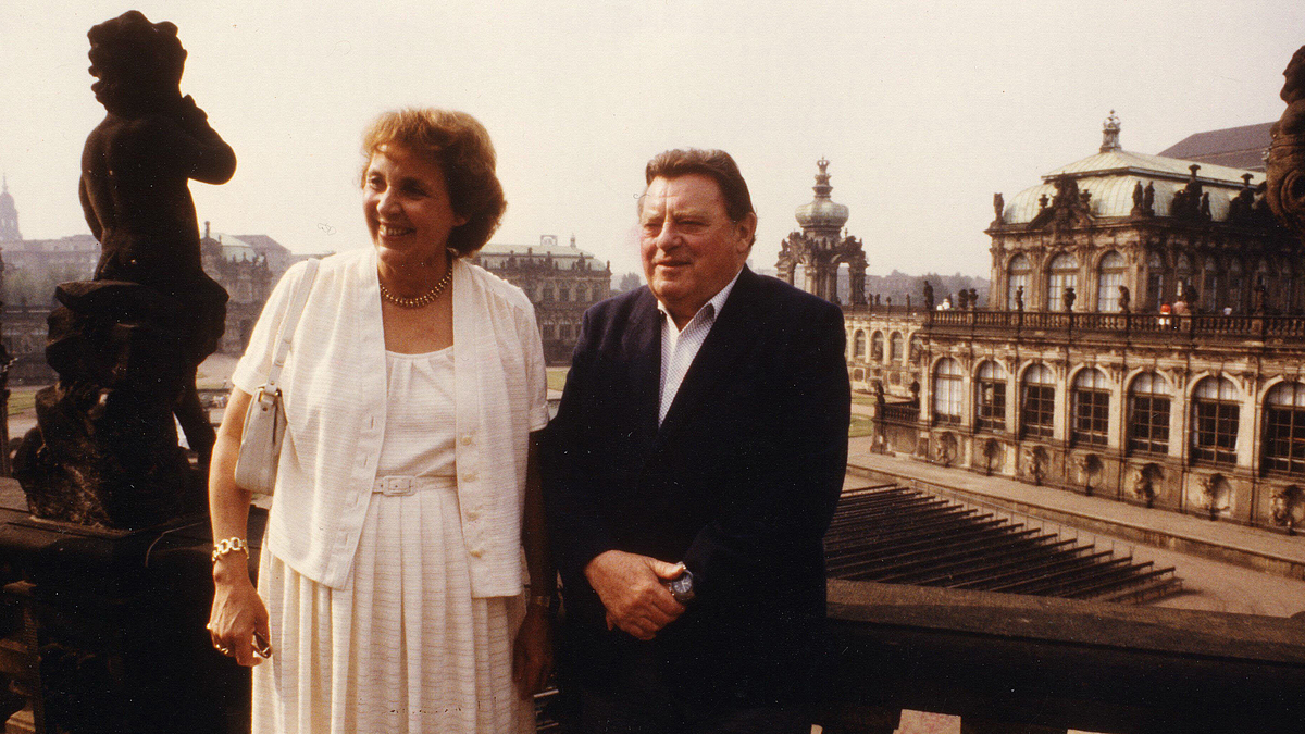 Marianne und Franz Josef Strauß 1983 in Dresden