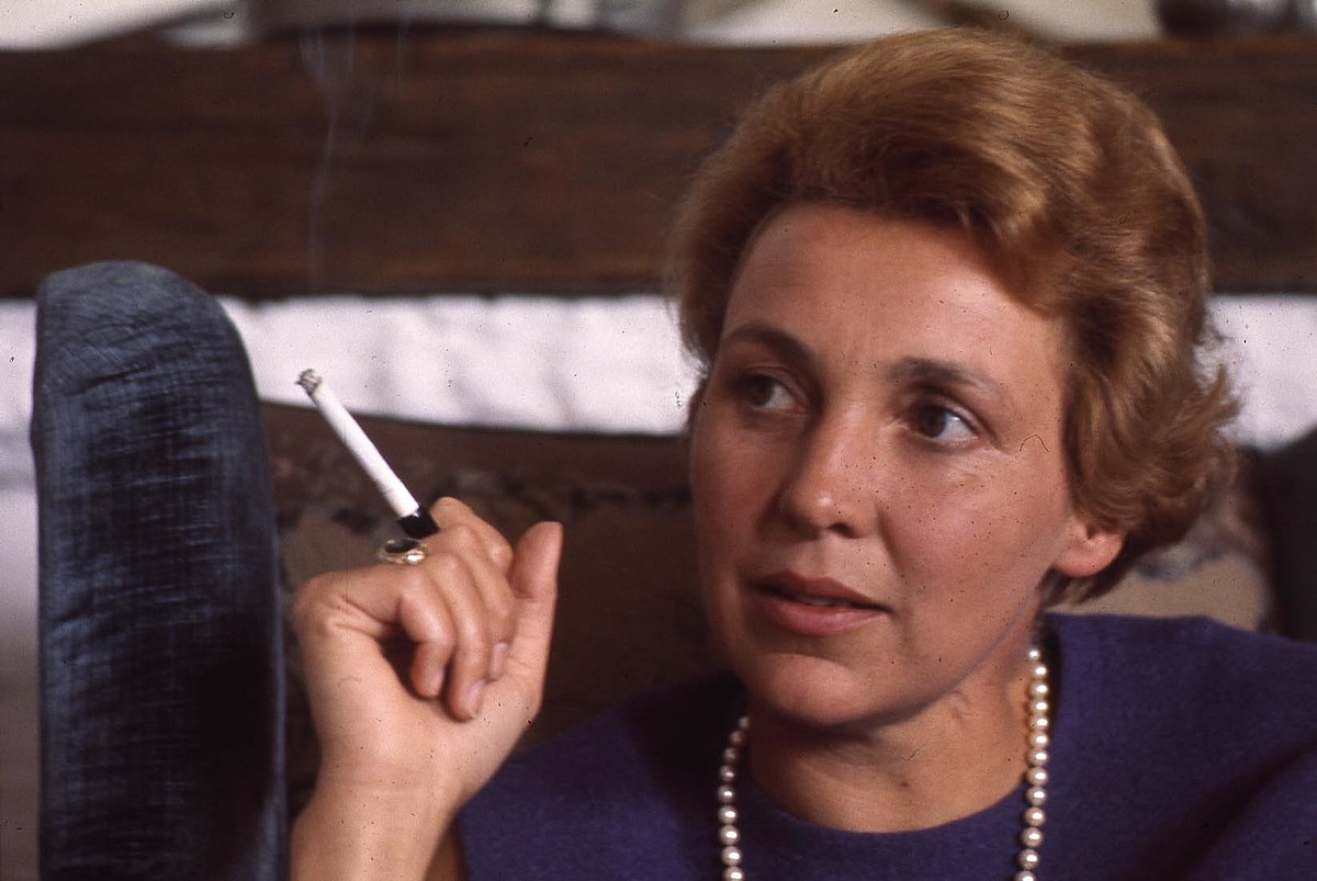Marianne Strauß in den 1960er-Jahren in Rott am Inn 