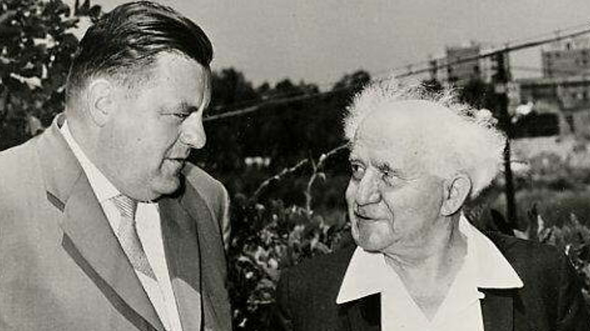 Franz Josef Strauß mit David Ben Gurion 1963