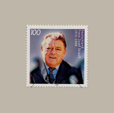 Sonderpostwertzeichen anlässlich des achtzigsten Geburtstages von Franz Josef Strauß 1995